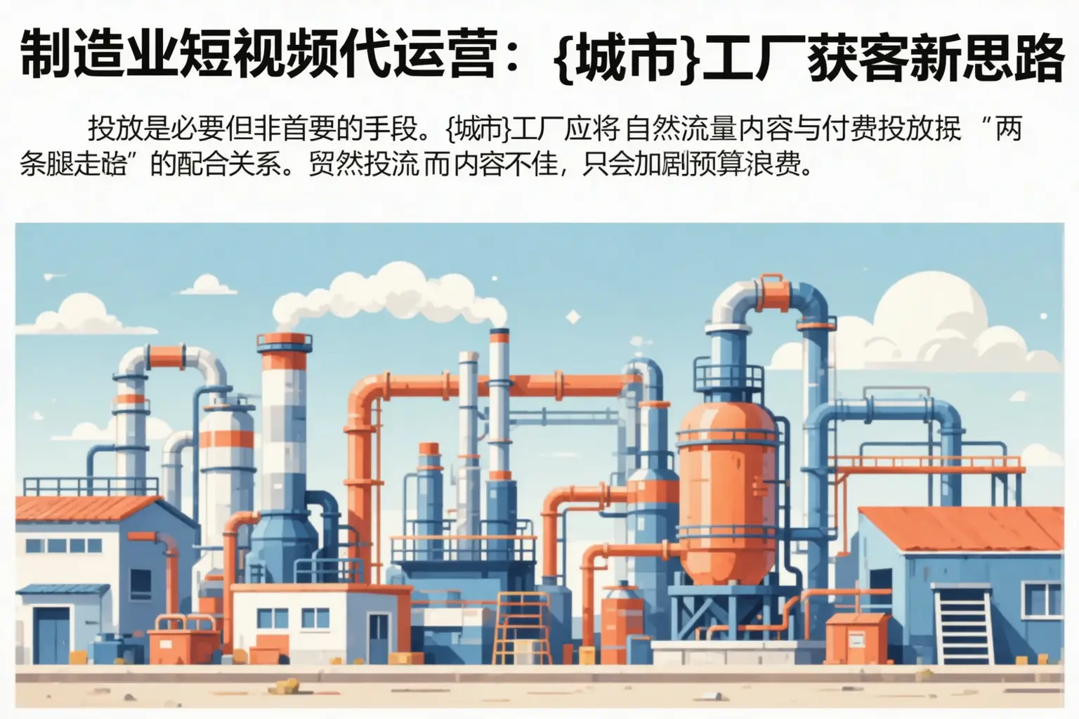 制造业短视频代运营：安定工厂获客新思路
